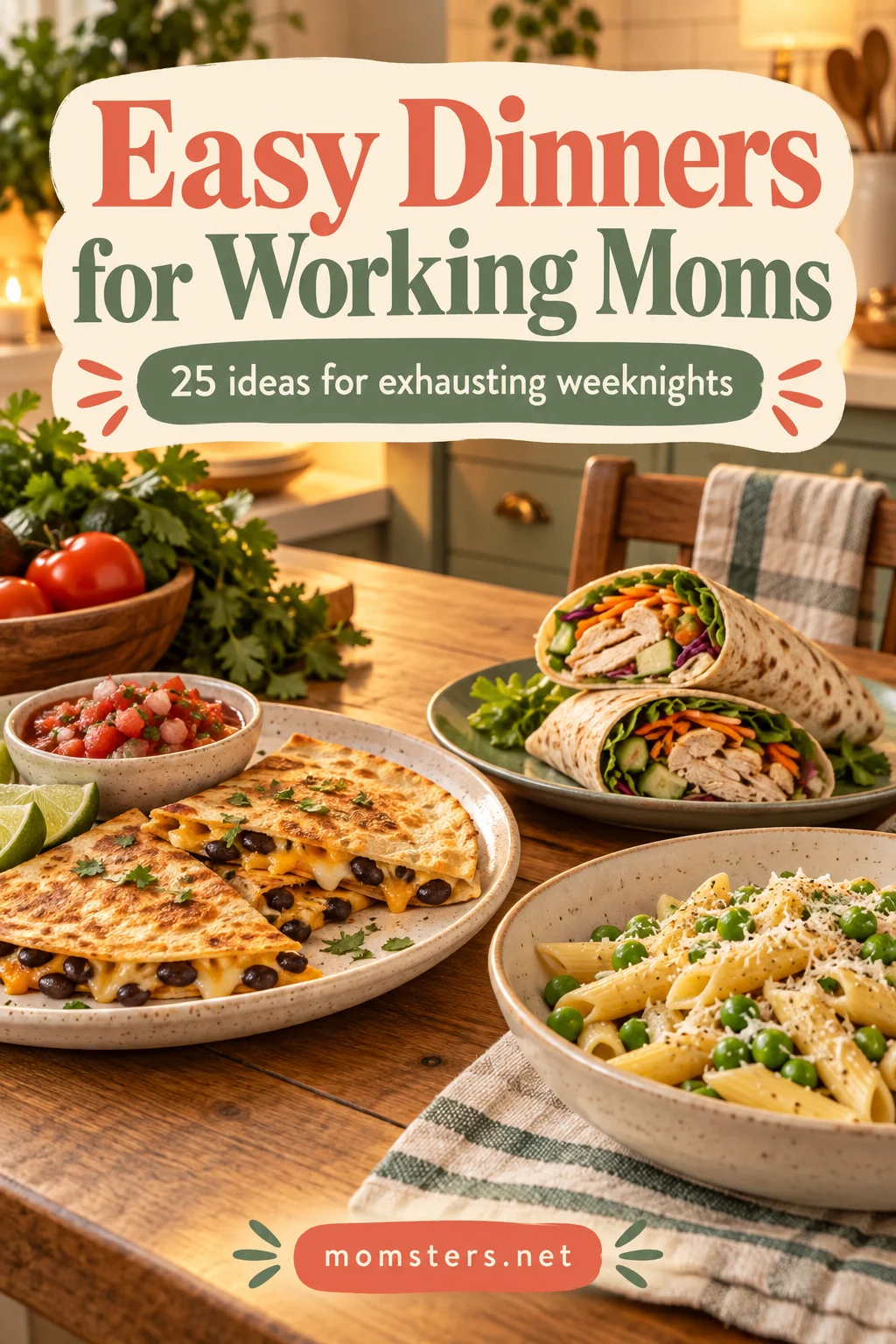 Easy Dinner Ideas for Working Moms: 25 Meals for Exhausting Weeknights