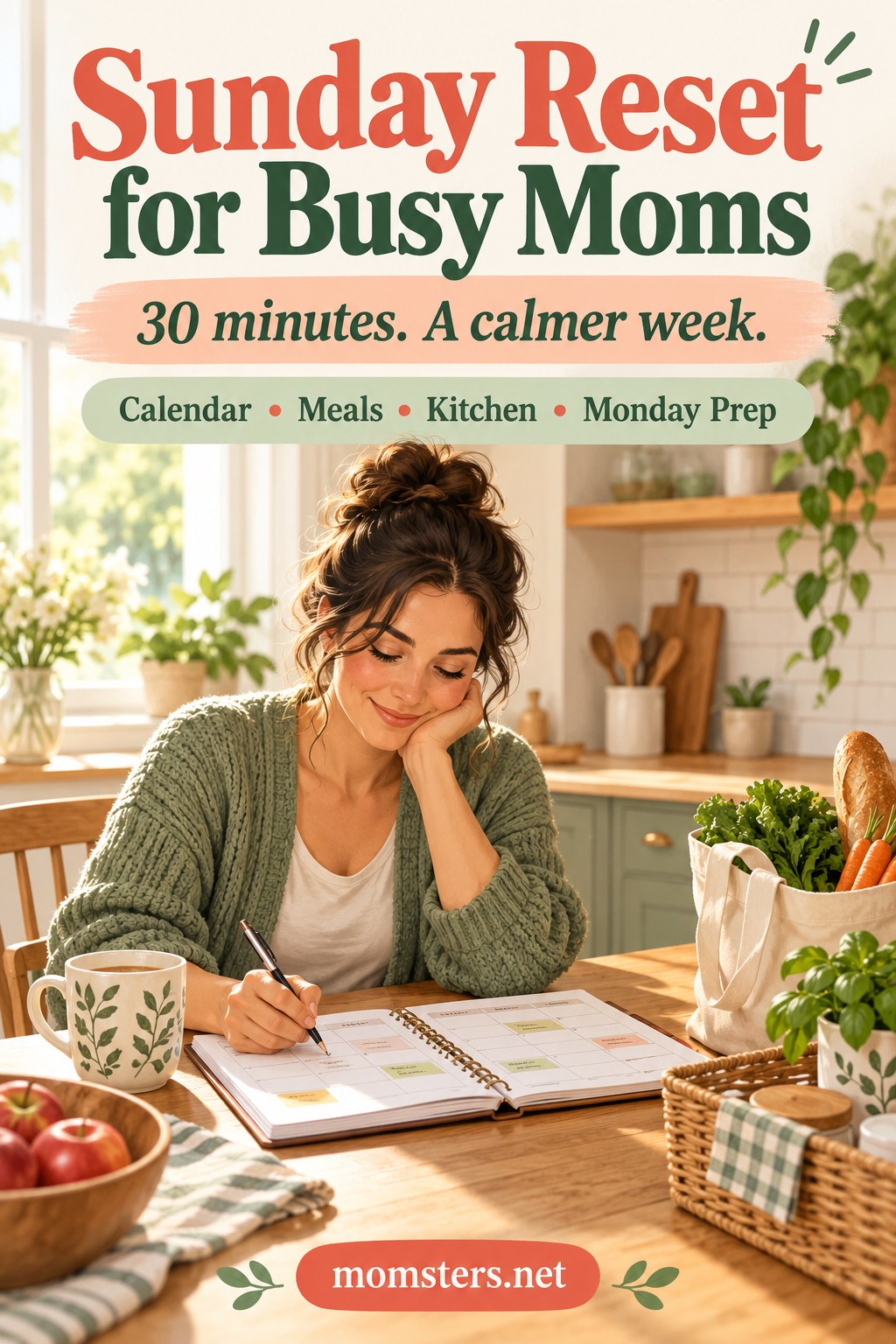 Sunday Reset for Busy Moms: A Realistic 30-Minute Routine